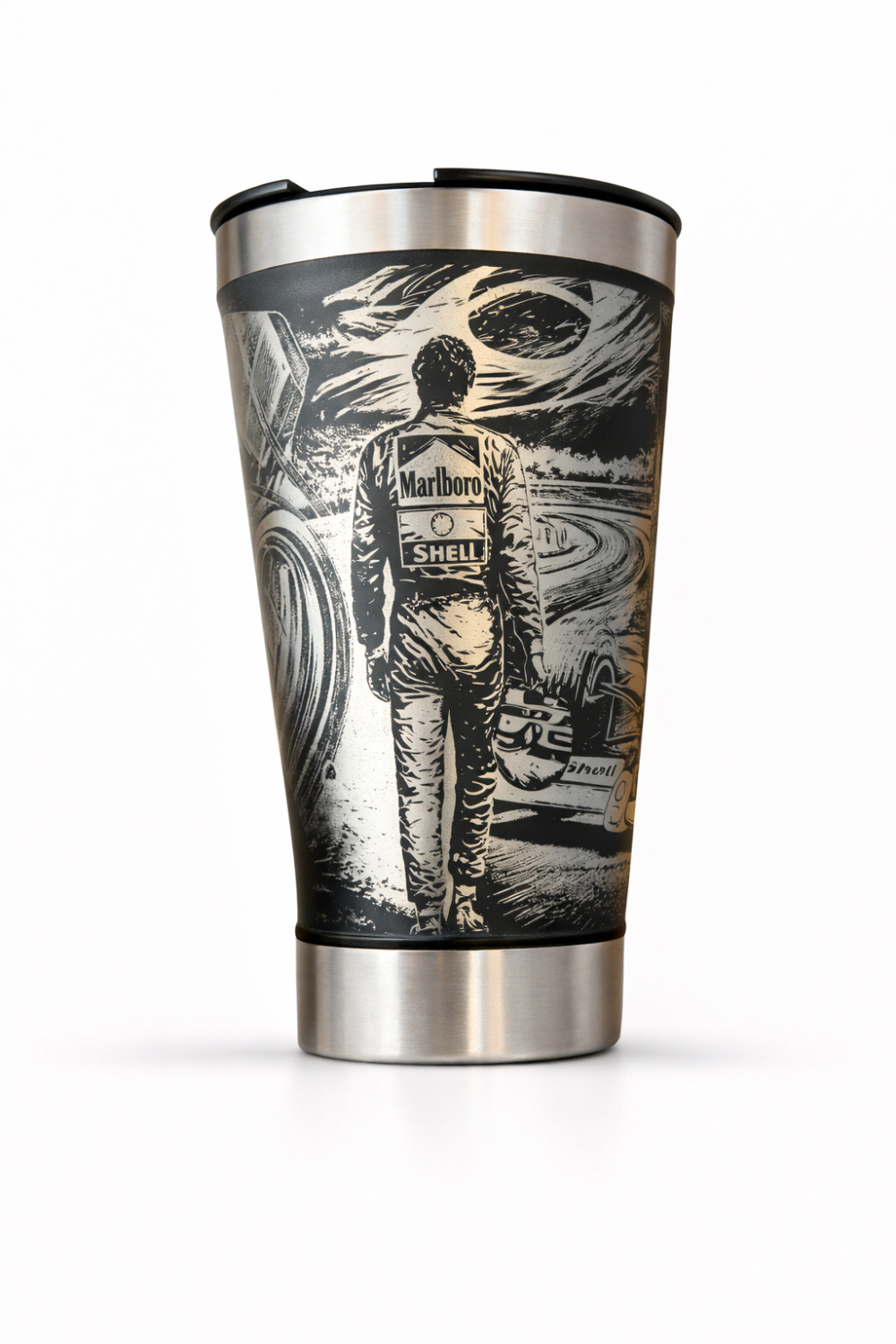 Copo Termico 473ml | Personalizado a Laser - Ayrton Senna Campeão