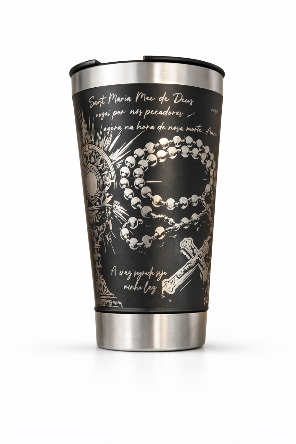 Copo Termico 473ml | Personalizado a Laser - Nossa Sra Aparecida